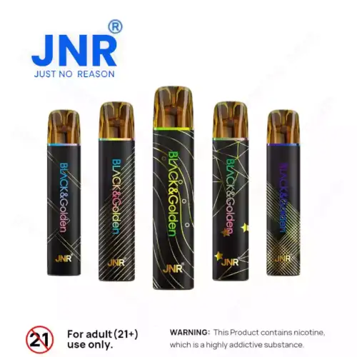 JNR BLACK & Golden 600 PUFF – Rich Flavor Vape