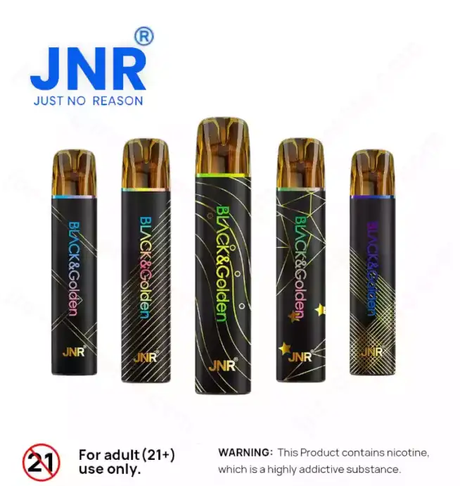 JNR BLACK & Golden 600 PUFF – Rich Flavor Vape