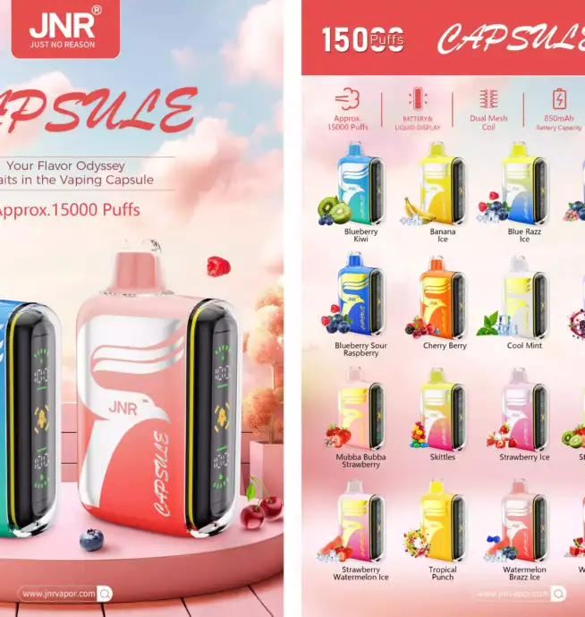 JNR Capsule 15000 Puff – Smart, Smooth Vape