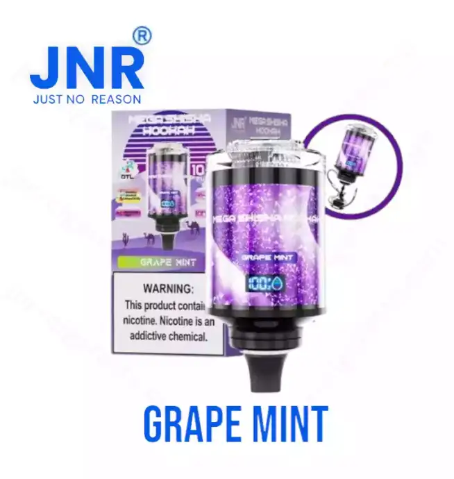 JNR Mega Shisha Hookah 100K puffs smart screen Vape