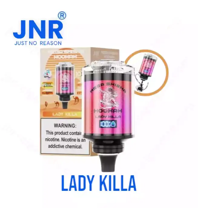 JNR Mega Shisha Hookah 100K puffs smart screen Vape