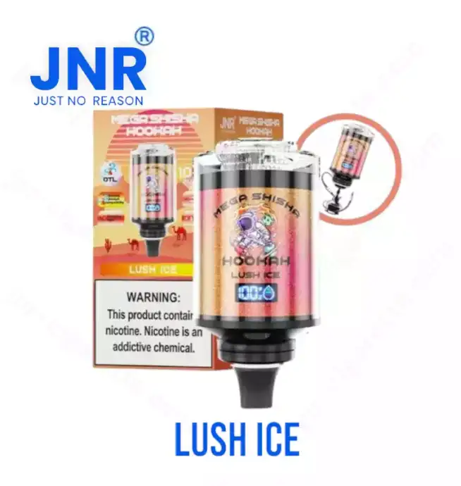JNR Mega Shisha Hookah 100K puffs smart screen Vape