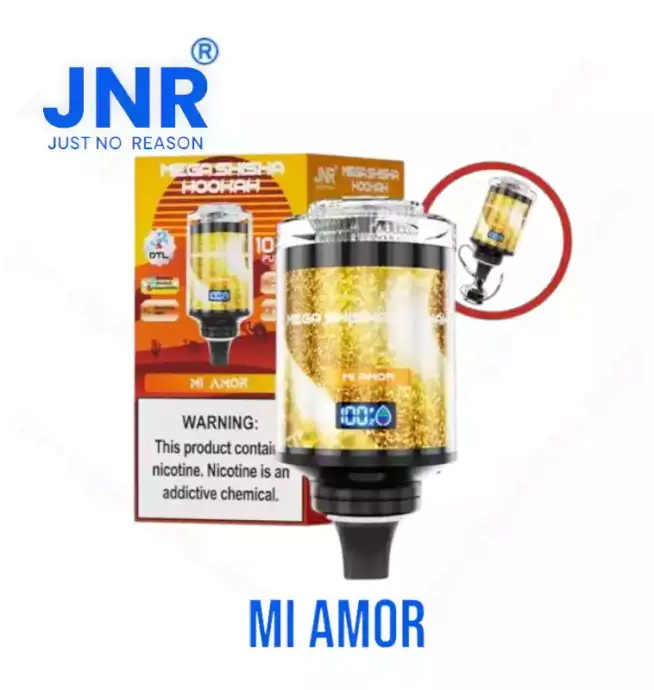 JNR Mega Shisha Hookah 100K puffs smart screen Vape