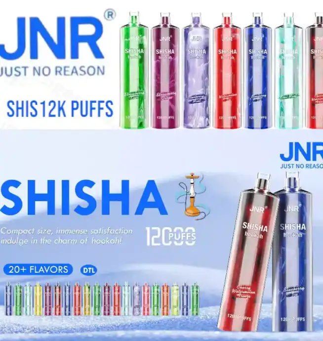 JNR Shisha 12K Puffs – Rechargeable Vape