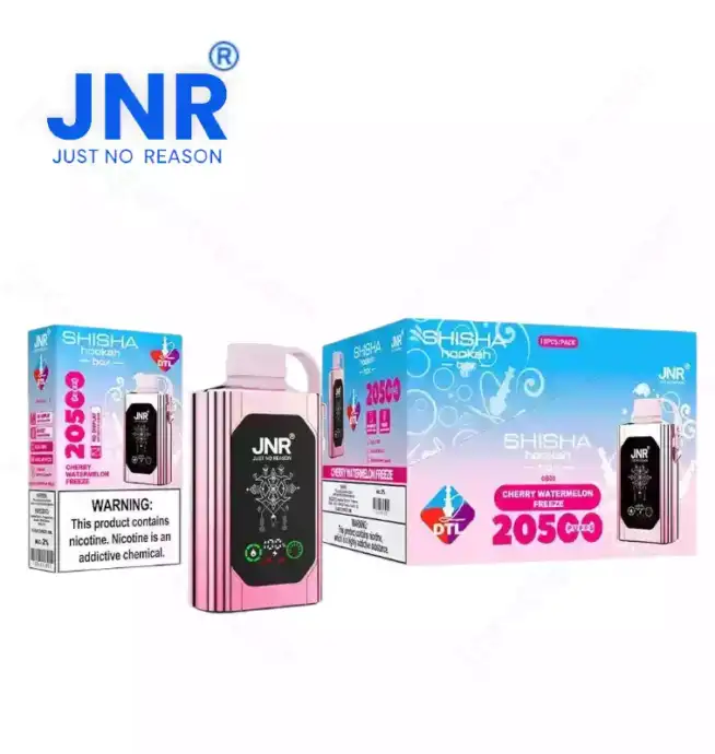 JNR Shisha Hookah Box 20500 Puffs High-Capacity Disposable Vape