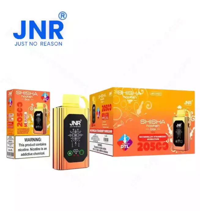 JNR Shisha Hookah Box 20500 Puffs High-Capacity Disposable Vape