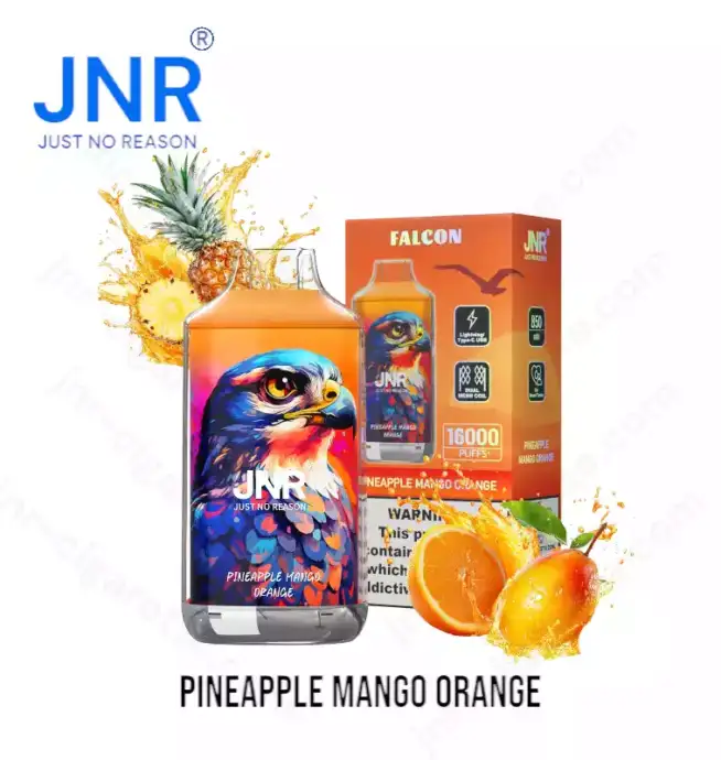 JNR Falcon 16k 16000 puffs Pineapple Mango Orange Puff
