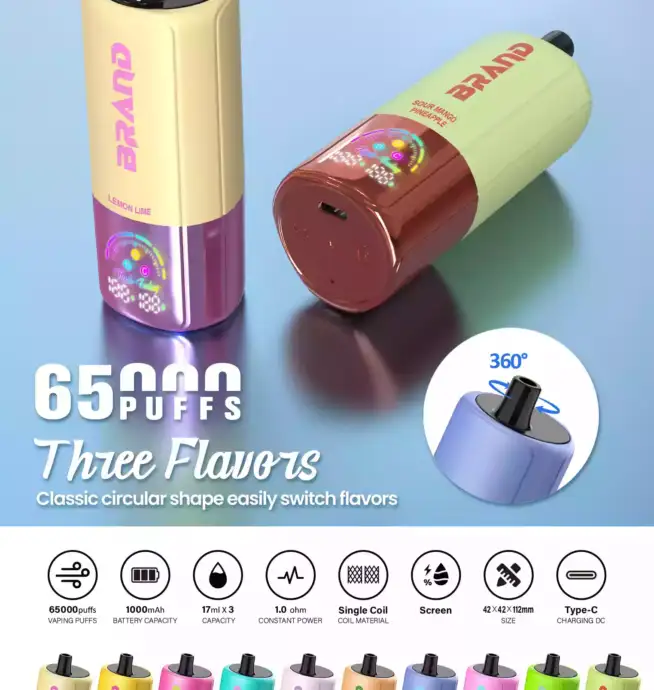 CM-3in1 65000 Puffs – E-cigarette puissante