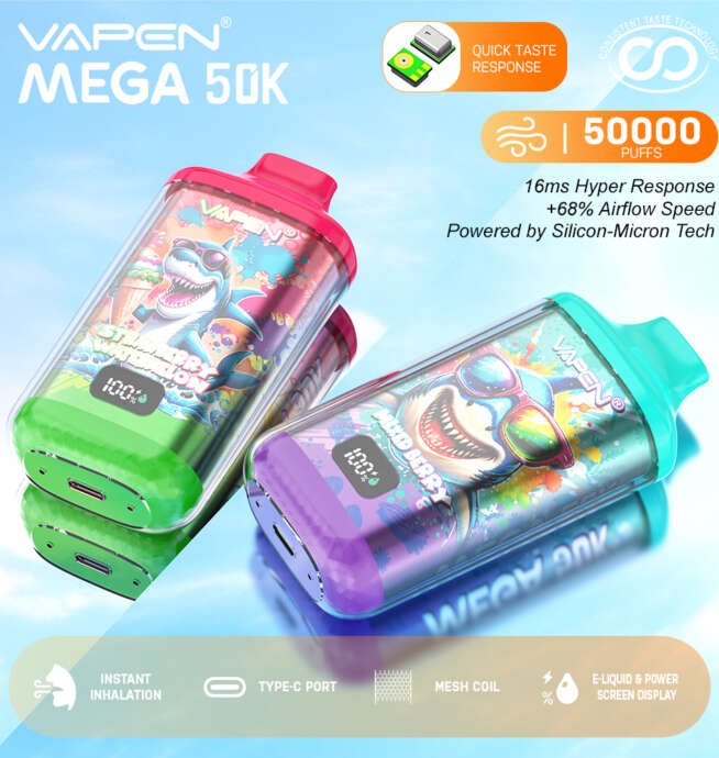 VAPEN MEGA 50K – E-cigarette 50 000 Puffs