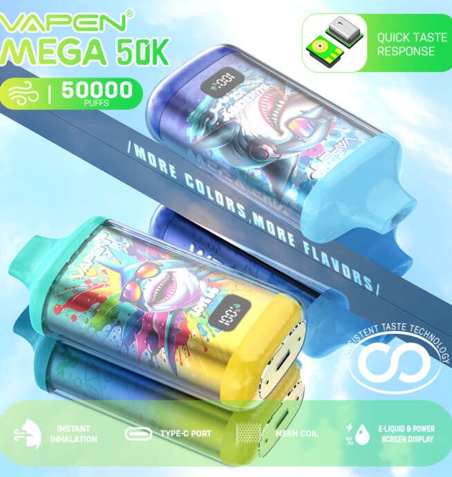 VAPEN MEGA 50K – E-cigarette 50 000 Puffs