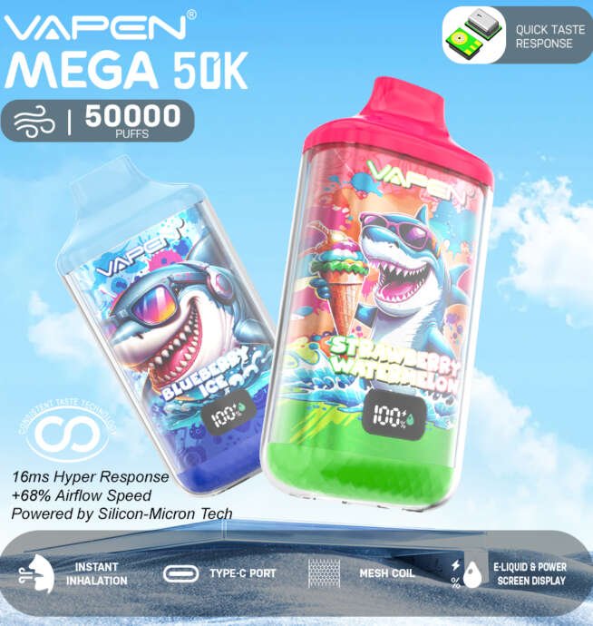 VAPEN MEGA 50K – E-cigarette 50 000 Puffs