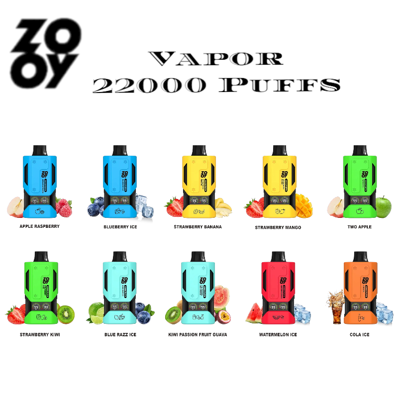 ZOOY Vapor 22000 Puffs Long-Lasting Vape